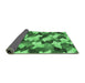 Sideview of Abstract Emerald Green Modern Rug, abs2539emgrn