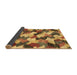 Sideview of Abstract Brown Modern Rug, abs2539brn