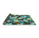 Sideview of Abstract Light Blue Modern Rug, abs2539lblu