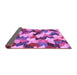 Sideview of Abstract Purple Modern Rug, abs2539pur