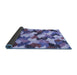 Sideview of Abstract Blue Modern Rug, abs2539blu