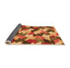 Sideview of Abstract Orange Modern Rug, abs2539org