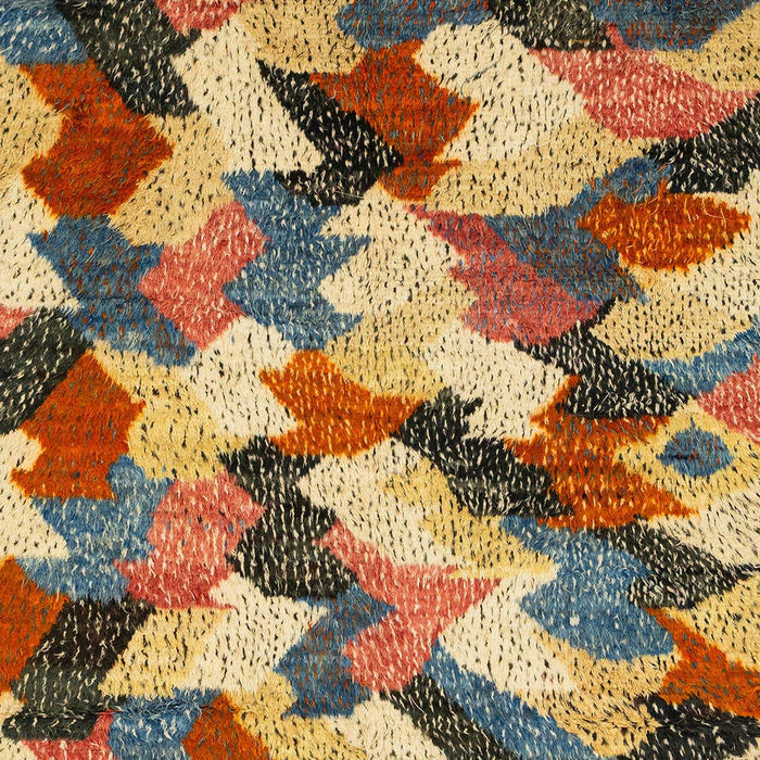 Abstract Metallic Gold Modern Rug, abs2539