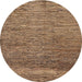 Round Machine Washable Abstract Dark Sienna Brown Rug, wshabs253