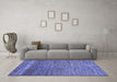 Machine Washable Abstract Blue Modern Rug in a Living Room, wshabs253blu