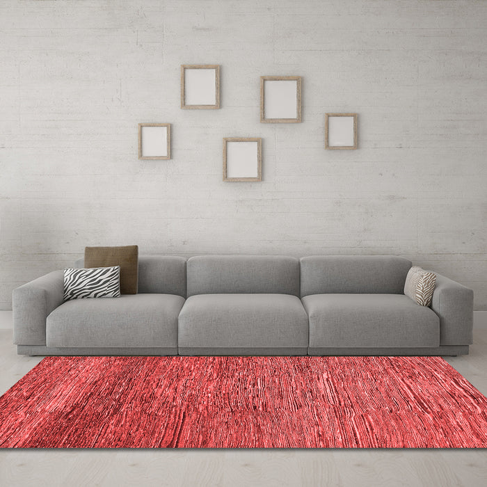 Modern Red Washable Rugs