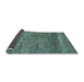 Sideview of Abstract Light Blue Modern Rug, abs253lblu