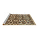 Sideview of Machine Washable Abstract Red Brown Rug, wshabs2540