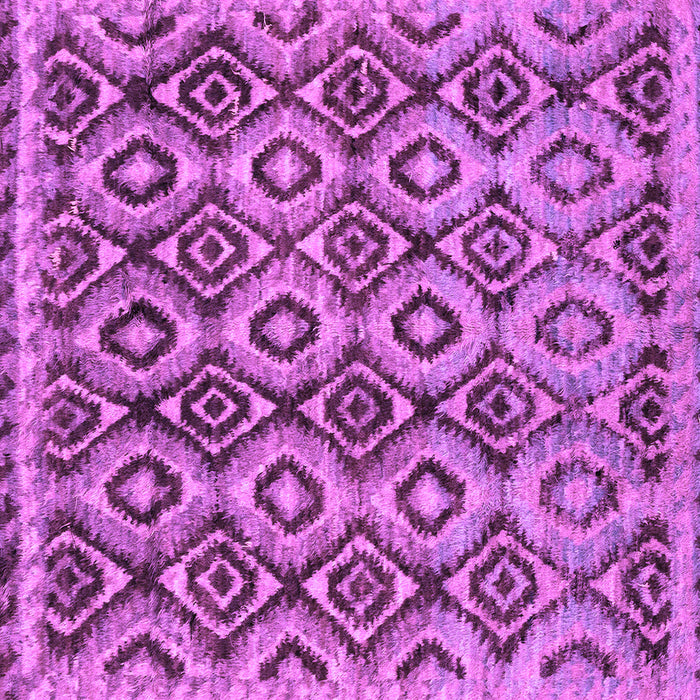 Square Machine Washable Abstract Purple Modern Area Rugs, wshabs2540pur