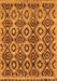 Machine Washable Abstract Orange Modern Area Rugs, wshabs2540org