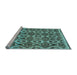 Sideview of Machine Washable Abstract Light Blue Modern Rug, wshabs2540lblu