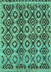 Abstract Turquoise Modern Rug, abs2540turq