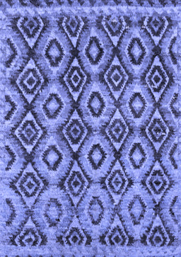 Abstract Blue Modern Rug, abs2540blu