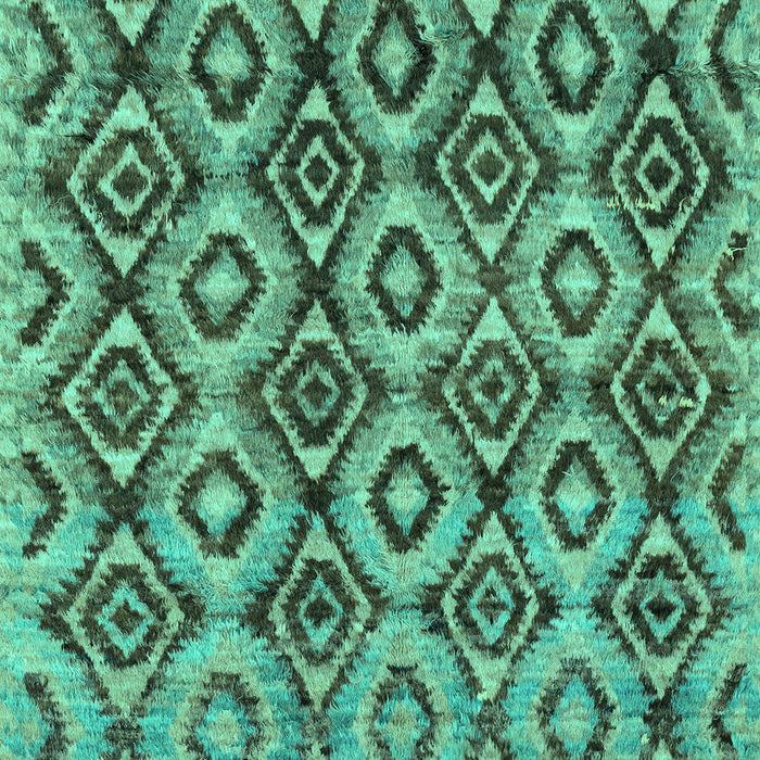 Machine Washable Abstract Turquoise Modern Area Rugs, wshabs2540turq