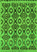 Machine Washable Abstract Green Modern Area Rugs, wshabs2540grn