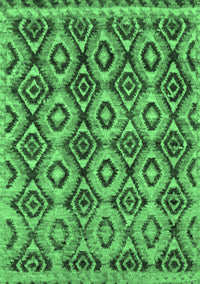 Abstract Emerald Green Modern Rug, abs2540emgrn