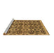 Sideview of Machine Washable Abstract Brown Modern Rug, wshabs2540brn