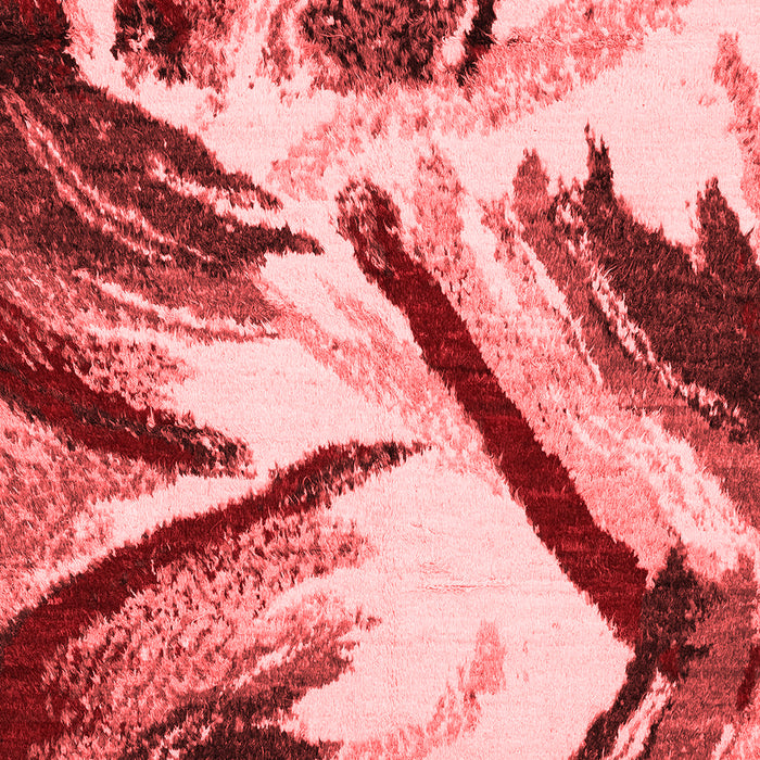 Abstract Red Modern Area Rugs