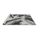 Sideview of Machine Washable Abstract Gray Modern Rug, wshabs2541gry