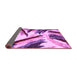 Sideview of Abstract Purple Modern Rug, abs2541pur