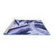 Sideview of Machine Washable Abstract Blue Modern Rug, wshabs2541blu