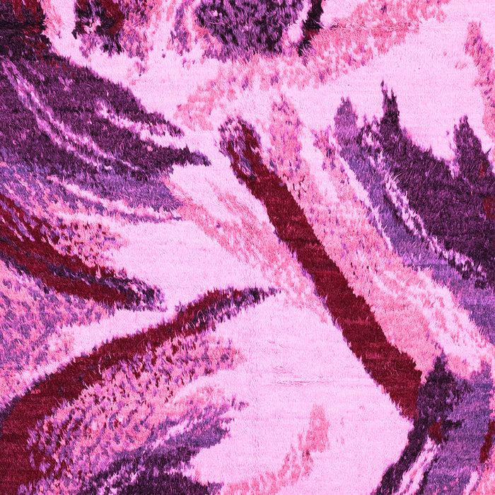 Machine Washable Abstract Pink Modern Rug, wshabs2541pnk