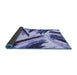 Sideview of Abstract Blue Modern Rug, abs2541blu