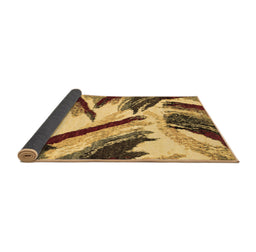 Sideview of Abstract Brown Modern Rug, abs2541brn