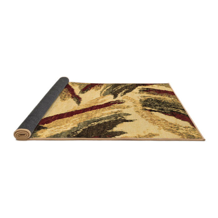 Sideview of Abstract Brown Modern Rug, abs2541brn
