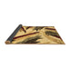 Sideview of Abstract Brown Modern Rug, abs2541brn