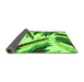 Sideview of Abstract Green Modern Rug, abs2541grn