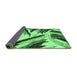 Sideview of Abstract Emerald Green Modern Rug, abs2541emgrn