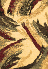 Abstract Brown Modern Rug, abs2541brn