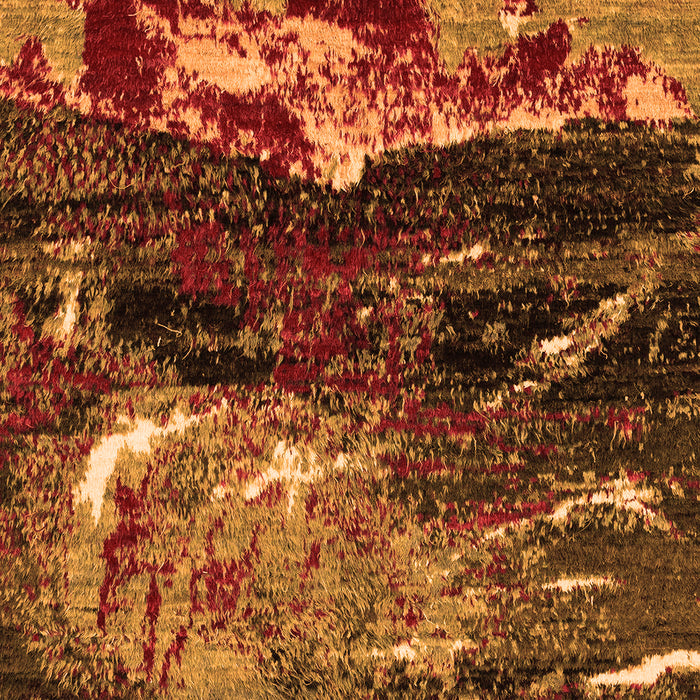 Abstract Orange Modern Rug, abs2542org