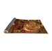 Sideview of Abstract Orange Modern Rug, abs2542org