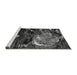 Sideview of Machine Washable Abstract Gray Modern Rug, wshabs2542gry