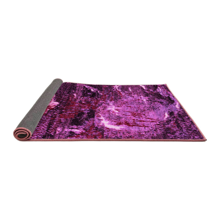 Sideview of Abstract Pink Modern Rug, abs2542pnk