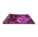 Sideview of Abstract Pink Modern Rug, abs2542pnk