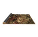 Sideview of Abstract Brown Modern Rug, abs2542brn