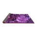 Sideview of Abstract Purple Modern Rug, abs2542pur