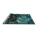 Sideview of Machine Washable Abstract Light Blue Modern Rug, wshabs2542lblu