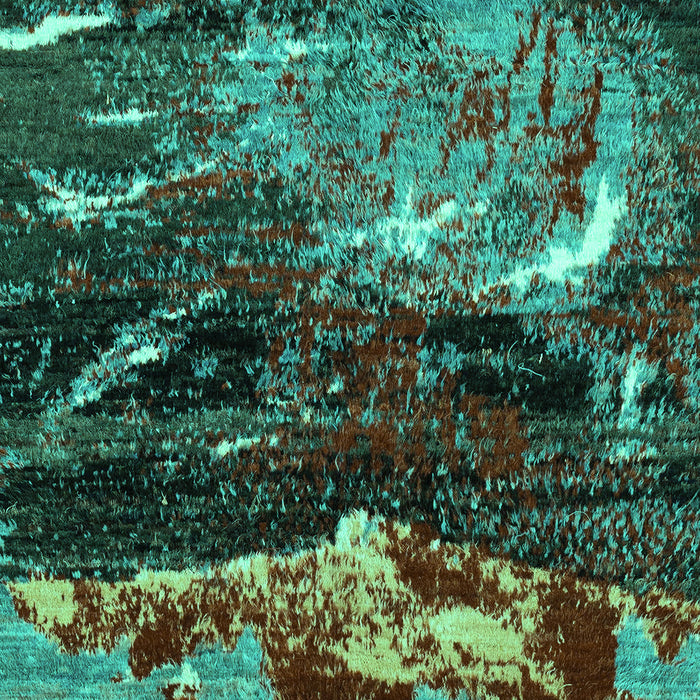 Abstract Turquoise Modern Rug, abs2542turq