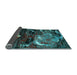 Sideview of Abstract Light Blue Modern Rug, abs2542lblu