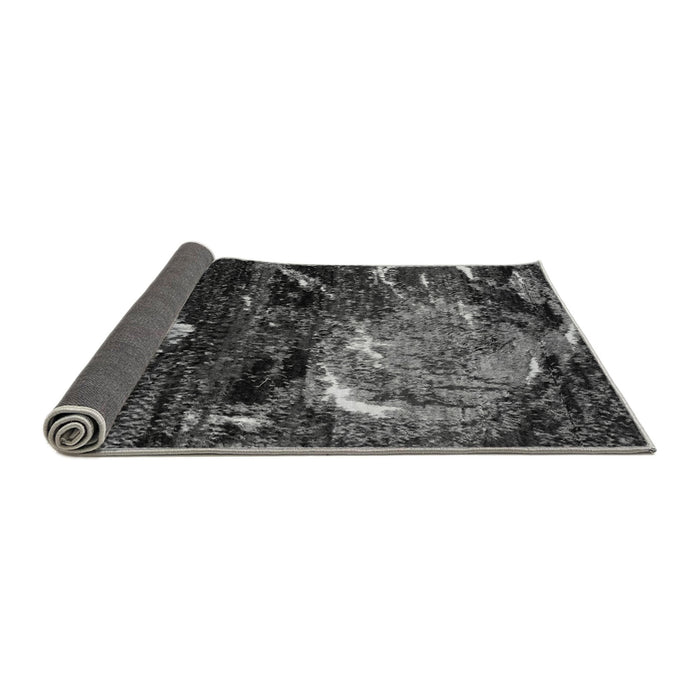 Sideview of Abstract Gray Modern Rug, abs2542gry