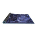 Sideview of Abstract Blue Modern Rug, abs2542blu