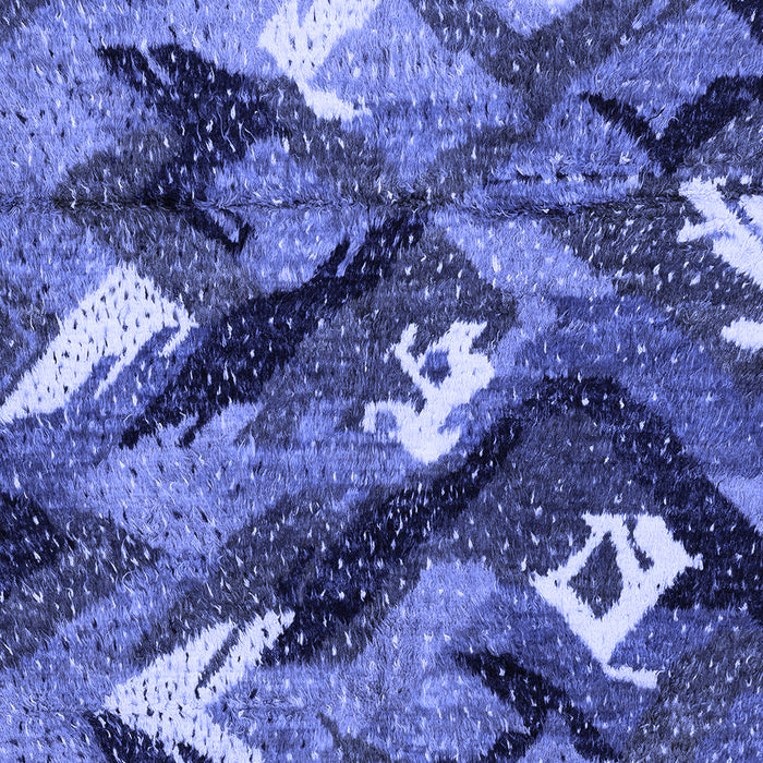 Machine Washable Abstract Blue Modern Rug, wshabs2543blu