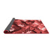 Abstract Red Modern Area Rugs