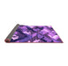 Sideview of Abstract Purple Modern Rug, abs2543pur