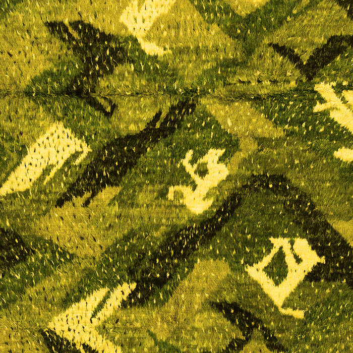 Machine Washable Abstract Yellow Modern Rug, wshabs2543yw