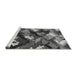 Sideview of Machine Washable Abstract Gray Modern Rug, wshabs2543gry